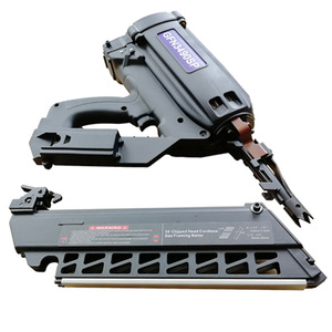 Clavadora industrial <span class=keywords><strong>de</strong></span> 34 grados para enmarcar gas, <span class=keywords><strong>pistola</strong></span> <span class=keywords><strong>de</strong></span> <span class=keywords><strong>clavos</strong></span> alimentada por <span class=keywords><strong>batería</strong></span> - Product Image 2