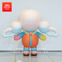 Mascotte gonflable publicitaire géante personnalisée pour usine, costume gonflable professionnel pour la marche, animal gonflable de dessin animé