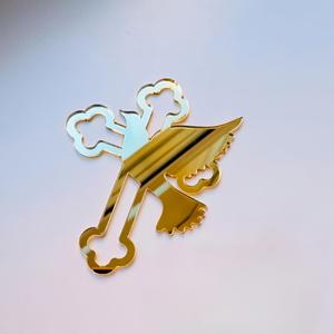 Décoration de gâteau en acrylique en gros, <span class=keywords><strong>croix</strong></span> dorée, décoration de gâteau à insérer pour baptême de bébé, communion, fête, fournitures de décoration de gâteau - Product Image 4