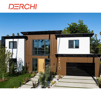Fenêtres coulissantes à double vitrage DERCHI NFRC USA, verre Low-E, rupture de pont thermique, aluminium, avec moustiquaire