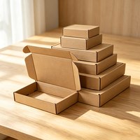 Boîte d'expédition en carton ondulé en papier kraft écologique et recyclable, taille personnalisée, vente en gros, emballage cosmétique, logo personnalisé