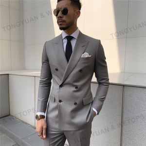 MOQ One Set Ropa de Hombre Azul 3 Piezas Trajes de Hombre Blazer Moda Slim Traje Chaqueta Traje de Un Solo Botón Abrigo Formal Suite para Hombre - Product Image 4