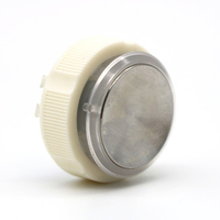 Bouton poussoir d'ascenseur rond moderne en acier inoxydable DC24V/12V certifié ISO9001 pour usage en villa, compatible avec Xizi
