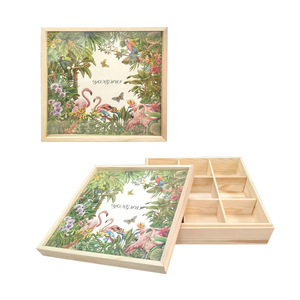 Custom Made Wooden Mooncake <b>Box</b> <b>MDF</b> Rectangle Handmade Gift Craft <b>Box</b> With Carved Design For Packaging - Product Image 4