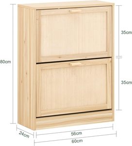 <span class=keywords><strong>Scarpiera</strong></span> con 2 Flaps <span class=keywords><strong>scarpiera</strong></span> stretta con 4 ripiani <span class=keywords><strong>scarpiera</strong></span> <span class=keywords><strong>cassettiera</strong></span> naturale - Product Image 6