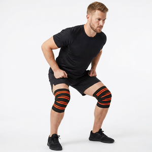 Wholesale SAAR INDUSTRIES KW-30 Heavy Duty Gym <b>Knee</b> Wrap Latest Design Adjustable Breathable Non-Slip Unisex Soft Elastic <b>Knee</b> - Product Image 1