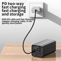 Haute capacité PD65W 20000mAh Portable ordinateur portable batterie externe double sortie USB C batterie de charge rapide pour ordinateur