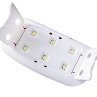 Sèche-ongles portable mini USB Yumely, lampe UV LED rose/blanc 6W en plastique pour sécher le vernis gel