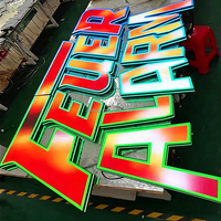 Lettres lumineuses RGB étanches IP65-67 imprimées en 3D, enseigne publicitaire LED personnalisée pour la maison et les hôtels avec transformateur