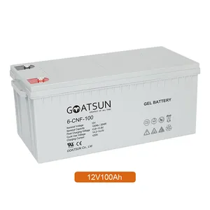 गोएटसन 12v 150amp 100amp 200amp 12 वोल्ट जेल बैटरी पैक सौर ऊर्जा भंडारण बैटरी