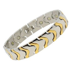 P166 High Quality Customizable Stainless Steel Charm <b>Magnetic</b> <b>Bracelet</b> for Men <b>Women</b> Unisex - Product Image 1