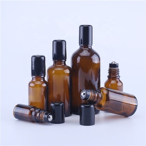 Botellas <span class=keywords><strong>de</strong></span> Vidrio Ámbar Recargables <span class=keywords><strong>de</strong></span> 30 ml y 50 ml, Botellas Vacías para Aceites Esenciales con Bolas Rodantes para Masajes y Cuidado <span class=keywords><strong>de</strong></span> la Piel - Product Image 1