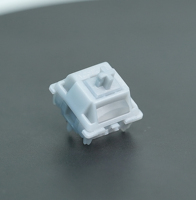 Interrupteur mécanique GATERON Smoothie Silver, entièrement en POM, pré-lubrifié, 45gf, 5 broches, DIY, à déclenchement au fond, diffuseur RGB