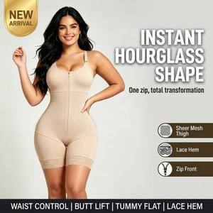 Langqin Body Modellante Compressivo Traspirante per Uso Quotidiano, Alta Qualità ODM, con Chiusura a Gancetti, Effetto Snellente Vita e Pancia, con Logo - Product Image 4