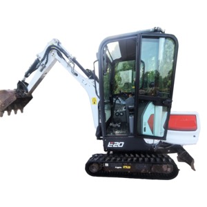 Mini-excavatrice d'occasion 2 tonnes, modèle original BOB, micro-pelle de jardin à vendre, certifiée CE, avec brise-roche - Product Image 2