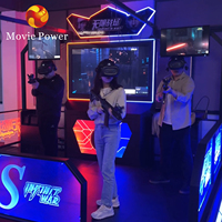 Machine de jeu de tir du simulateur VR de jeu d'arme à feu de joueurs multiples de plate-forme de marche de divertissement de réalité virtuelle de VR