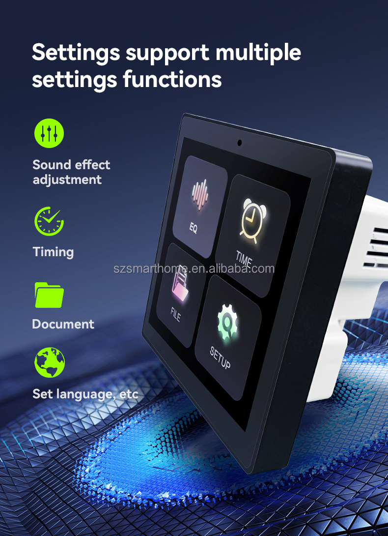 4.0-4.9" Touch Screen 2 Zones Smart Music Host Universal Background Music System IPS Display Background Music Stereo Player · image 6