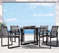 Fauteuil d'extérieur en métal AEGEAN, idéal pour balcon, couloir, terrasse de villa, café – Chaise de salle à manger en aluminium – Vente chaude usine
