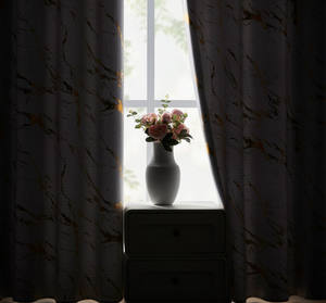 XinLan Custom bianco <span class=keywords><strong>e</strong></span> <span class=keywords><strong>oro</strong></span> <span class=keywords><strong>tende</strong></span> oscuranti in marmo metallizzato <span class=keywords><strong>oro</strong></span> modellato <span class=keywords><strong>tende</strong></span> termiche isolanti per finestre - Product Image 4