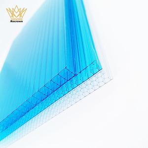<span class=keywords><strong>Plaque</strong></span> de <span class=keywords><strong>polycarbonate</strong></span> <span class=keywords><strong>alvéolaire</strong></span> anti-UV à isolation thermique pour toiture de serre, directement de l'usine - Product Image 4