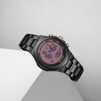 Jam Tangan Elektronik NAVIFORCE 9280 untuk Wanita, Tali Baja Anti Karat Mewah, Jam Tangan Wanita dengan Ketahanan Air 3ATM, Jam Multifungsi