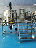 Équipement de production de détergent liquide puissant CE, réservoir de mélange pour shampoing et gel douche, machine de fabrication de savon liquide, argent, 3 kW
