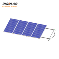 Kit de fixation triangulaire pour panneaux solaires en aluminium durable UISOLAR 6005-T5 pour toit en tôle, pour système photovoltaïque commercial sur toit plat
