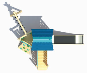 Massivholz Kinder kleine Holz Multi-Play-Set kommerzielle Outdoor-Spielgeräte Spiel <span class=keywords><strong>zone</strong></span> - Product Image 2