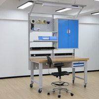 Mesa de Trabajo ESD para Producción de Ensamblaje de PCB, Diseñada para Uso Industrial a Largo Plazo, Construcción Duradera, OEM