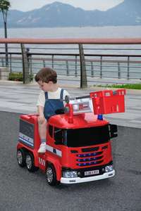 Übergroße Kinder Elektroauto Geländewagen Fernbedienung Feuerwehr auto Auto - Product Image 5