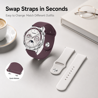 Bracelet de montre en silicone souple à libération rapide, bracelet sport pour Huawei Watch GT3 4 5 6 Pro et Samsung Watch 4 5 6 7, largeur 18 20 22 mm