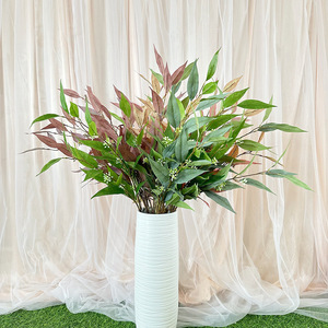 Feuilles d'eucalyptus artificielles Meiyu Craft Flower Factory, 104 cm, fleurs en soie, décorations de mariage, accessoires de décoration intérieure - Product Image 4