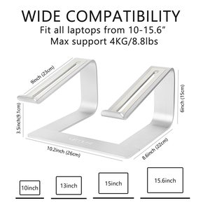 Giá Đỡ Máy Tính Bảng Bằng Kim Loại Có Thể Gập Lại Giá Đỡ Máy Tính Xách Tay Bằng Nhôm Giá Đỡ Máy Tính Xách Tay Với Air Pro <span class=keywords><strong>Dell</strong></span> HP Lenovo Laptop - Product Image 4