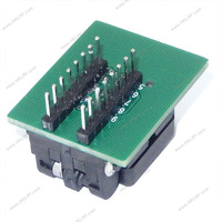 Adaptador de Programador DFN8 QFN8 a DIP8, Sockets IC DFN8 MLF8 QFN8 6*5 con Pin Central para Programación y Pruebas de Chips IC