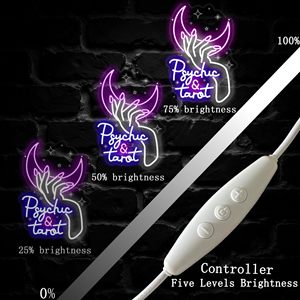 Enseigne néon psychique et tarot, décoration murale LED pour boutique de tarot, enseignes néon LED personnalisées pour la maison et les fêtes - Product Image 5