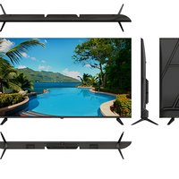 Téléviseur intelligent 4K UHD LED 85 pouces, cadre fin, HDMI, USB, WiFi, Bluetooth pour cinéma maison