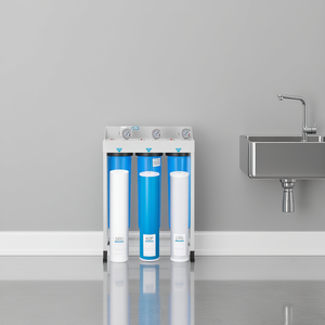 Sistema de Filtración de Agua para Toda la Casa de 3 Etapas 4.5 x 20 con Cartucho de Carbón Activado KDF Fácil Instalación - Product Image 2