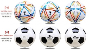 Ballon de football personnalisé avec logo, entraînement professionnel et match, PU, taille 3 4 5, ballon de football rouge - Product Image 2