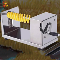 Coupe-pommes de terre manuel en acier inoxydable, modèle Tornado, pour la préparation de chips en spirale – Vente chaude