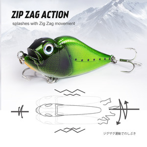 Hunthouse เหยื่อล่อแบบแข็งเหยื่อล่อปลาขนาด122มม. 73กรัมเหยื่อปลอมสำหรับ<span class=keywords><strong>ตก</strong></span><span class=keywords><strong>ปลา</strong></span> - Product Image 3