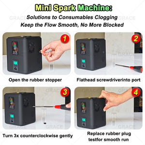 جهاز إطلاق الشرارة الباردة الصغير من Igreslite للمسرح والمؤثرات الخاصة مع جهاز تحكم عن بعد لاسلكي، آلة شرارة صغيرة لحفلات الزفاف والحفلات - Product Image 3