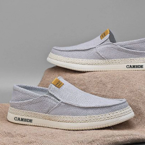 Lichtgewicht comfortabele heren ademende antislip dempende modieuze trend herfst/winter/lente casual instap canvas schoenen - Product Image 3