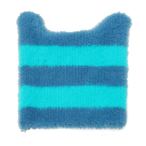 Ff4911 mùa đông vui Mèo Tai đan sọ Mũ mùa đông mờ lông Mũ Beanie ấm dệt kim Mohair Y2K Beanie - Product Image 3