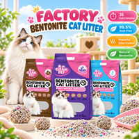 Litière pour chat en bentonite à 99,5 % sans poussière, directement de l'usine, pour les commandes en gros des distributeurs