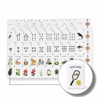 Jeu de Mahjong américain 160 tuiles, Mahjong inspiré de la Floride, tuiles de Mahjong en acrylique avec dents de requin, cadeau de Mahjong de luxe pour femmes