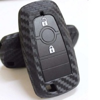Housse de clé de voiture en Silicone souple, étuis générique en Fiber de carbone, porte-clés intelligent, pour Renault, pièces