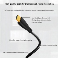 Câble fin ODM/OEM OD4.2 léger et flexible, câble 1.4, cordon vidéo HD 1080P pour le câblage domestique et industriel
