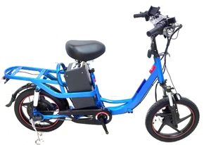 Vélo électrique hybride à gros pneu 400W moyeu arrière moteur sans balais alimentation cadre en acier support arrière frein à disque - Product Image 2