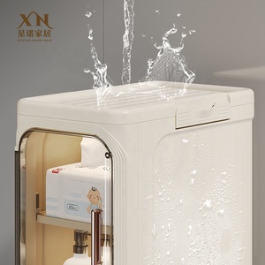 Phòng tắm hẹp tủ không thấm nước nhiều lớp ngăn kéo nhựa lưu trữ ngăn kéo công suất lớn phòng tắm lưu trữ giỏ hàng với bánh xe - Product Image 2