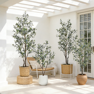 Arbre d'<span class=keywords><strong>olivier</strong></span> artificiel de qualité supérieure, toucher réel, 1,2 m, 1,5 m, 1,8 m, haute fidélité, faux Olea Europaea pour les grossistes européens - Product Image 3